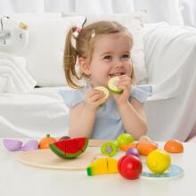 CLASSIC WORLD Wooden Velcro Fruit Chopping Set