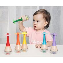 CLASSIC WORLD Grabulītis 2in1 Koka instruments Varavīksnes marakasi 1 gab.