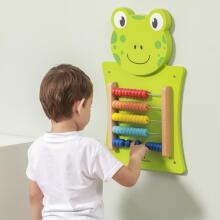 VIGA Деревянная манипуляционная доска Abacus Frog FSC Montessori Certificate