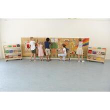 MASTERKIDZ STEM radošo zinātnes tāfeles komplekts (2 gab.) + montāžas panelis 120x80cm