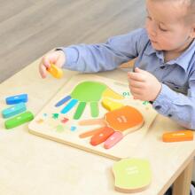 MASTERKIDZ Wooden Educational Finger Counting Board