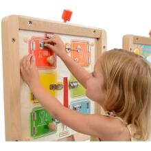 MASTERKIDZ Учимся открывать и закрывать замки Настенная манипуляционная доска