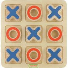 MASTERKIDZ Tic Tac Toe Wooden Game For Kids Logic Puzzle