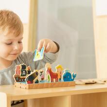VIGA Wooden Educational Puzzle Distance Learning 2in1
