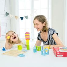 CLASSIC WORLD Puzzle Learning Shapes and Counting 5in1 Domino Sorter MONTESSORI 28 pcs.