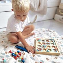 TOOKY TOY Game for Children Wooden Table Flying Fish 19 pcs.