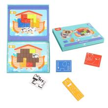 TOOKY TOY Магнитный пазл Монтессори Логическая головоломка Тетрис Ноев ковчег 26 шт.