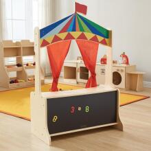 MASTERKIDZ Wooden Puppet Theatre Shop Stall
