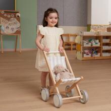 VIGA Wooden Doll Pram Pushchair