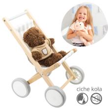 VIGA Wooden Doll Pram Pushchair