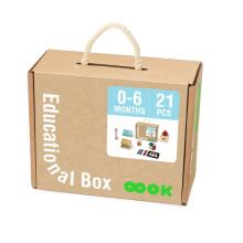 TOOKY TOY Box XXL Монтессори образовательный набор 6 в 1 сенсорный 0-6 месяцев