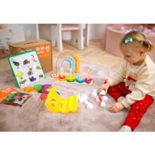 TOOKY TOY Box XXL Montessori Educational Box 7in1 Sensory 25-30 Months
