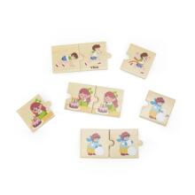 VIGA Wooden Puzzle Matching Activities Kids