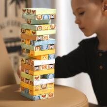 WOOPIE GREEN Skill Game "Wobbling Tower" Animals 82 pcs. FSC