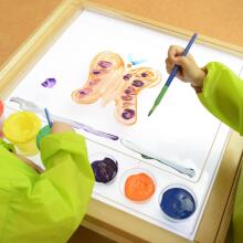 Сенсорная рамка MASTERKIDZ - светодиодная панель + прозрачный поддон для рисования