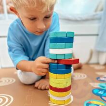 TOOKY TOY Игра на развитие навыков Блоки Животные Сертификат FSC