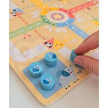 WOOPIE GREEN Настольные игры Логика 2в1 Лудо Китайский + Змеи и Лестницы