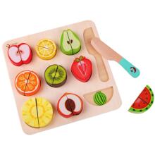 CLASSIC WORLD MONTESSORI augļu griešanas komplekts ar līplentēm 20 gab.