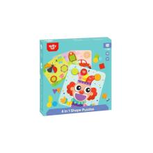TOOKY TOY Пазл 4 в 1 Пазл Mntessori Blocks