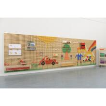 MASTERKIDZ Panel Ścienny Tablica Naukowa Kreatywna STEM  + Panel Monatażowy 120x80cm