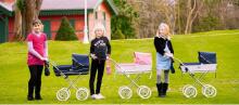 Arrue Princess Jr. Art.250615 Navy Large classic doll stroller with bag