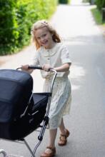 Arrue Princess Jr. Art.250615 Navy Large classic doll stroller with bag