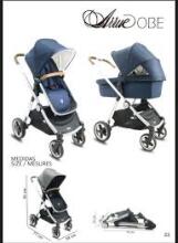 Arrue Obe Art.250630 Black  Baby stroller with cradle