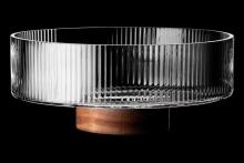 Maku Glass bowl ribbed 26 cm