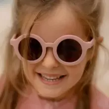 Little Dutch Sunglasses Art.126466 Round Soft Pink saulesbrilles