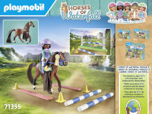 PLAYMOBIL WORLD OF HORSES Lēcienu arēna ar Zoju un Bleizu 71355