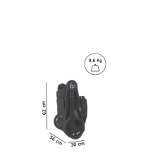 Arrue Eko Art.250783 Black Baby stroller