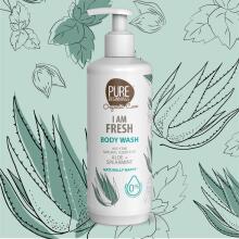 Pure Beginnings Body Wash I am Fresh Art.251272 atsvaidzinoša dušas želeja ar alveju un piparmētru, 500 ml