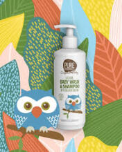 Pure Beginnings Kids Baby Wash Art.251277 увлажняющее, успокаивающее и восстанавливающее средство для мытья тела и волос без мыла с успокаивающим лесным ароматом, 500 мл
