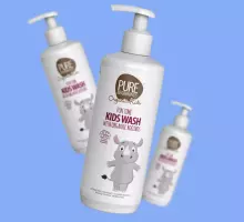 Pure Beginnings Kids Conditioner Shampoo Art.251283  tear-free shampoo-conditioner for children with a delicate raspberry scent, 250 ml