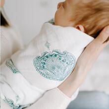 Aden Anais Muslin Swaddles Art.251313 Skylight Высококачественная муслиновая пелёнка из бамбука, 1 шт. (120x120 см)