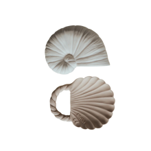 Natruba Ocean Rattle Art.251333 Teether made of 100% natural rubber, 2 pcs.