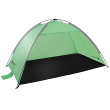 Beach tent Springos PT034, garden 210×120×112 cm travel shelter with carry bag, UV‑filtered green‑grey‑black