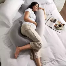 La Bebe™ Maternity Satin Pillow Sì - Duo Art.608575 Satīna audums. Daudzfunkcionāls spilvens/pakavs grūtniecēm, ar memory foam