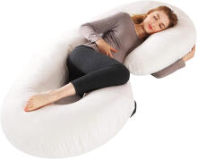 La Bebe™ Maternity Linen Pillow Sì -Duo Art.246513 Lina audums. Daudzfunkcionāls spilvens/pakavs grūtniecēm, ar memory foam