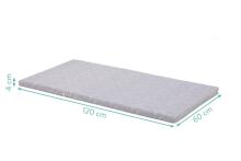 Fillikid Mattress Art.169-77 Safari Grau Матрасик для путешествий (120x60 см)