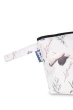 TOILETRY BAG OLIVE CRANES