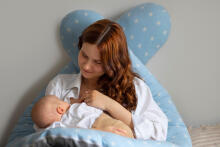 La Bebe™ Maternity Pillow Sì - Duo Art.256543 Linen fabric. Multifunctional maternity pillow for pregnancy and breastfeeding