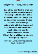 Õpi ja Võida Eesti Art.251796 Mācies un spēlē Gudras kartiņas Burti ar Igaunijas alfabētu (ābc)