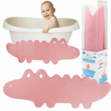 Bam Bam Bath Mat Crocodile Art.BL149 Pink Paklājs vannas istabai neslīdošs