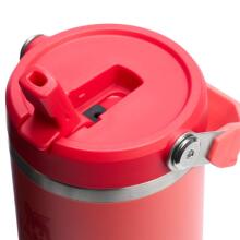 Thermo mug with straw The IceFlow Flip Straw 2.0 Tumbler 0.89L coral red-orange