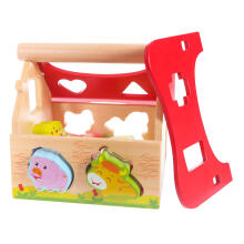 Деревянный домик-сортировщик с блоками Ecotoys