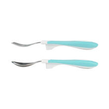 DR.BROWN’S non-slip spoon and fork, green