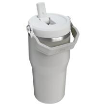 Thermo mug with straw The IceFlow Flip Straw 2.0 Tumbler 0.6L light grey