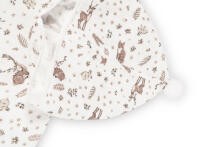 BATH PONCHO MUSLIN BUNNIES WHITE