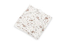 BATH PONCHO MUSLIN BUNNIES WHITE